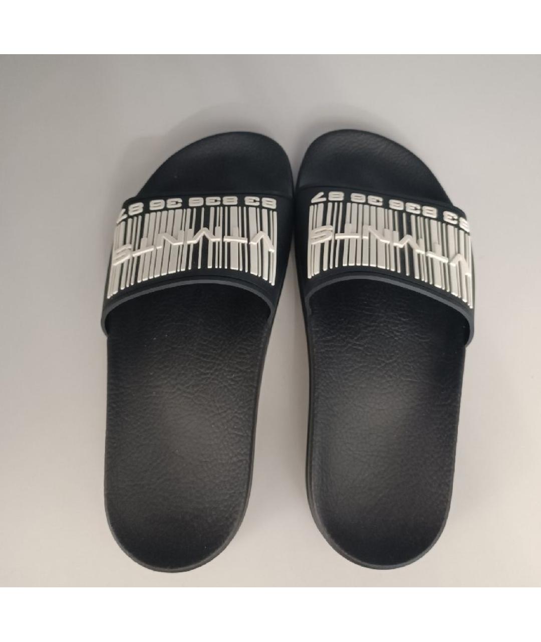 VTMNTS Черные резиновые шлепанцы, фото 4
