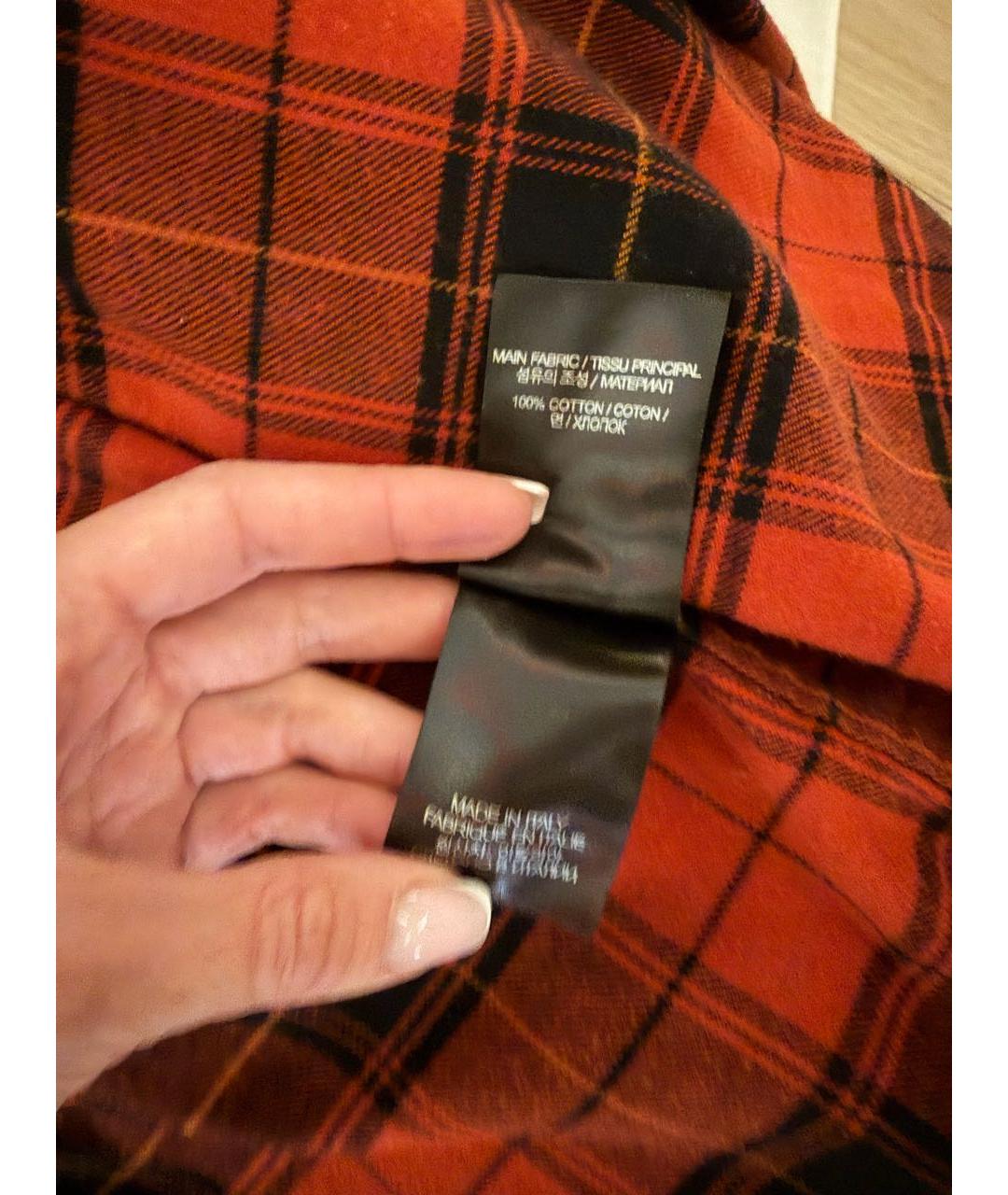 VETEMENTS Красная рубашка, фото 7