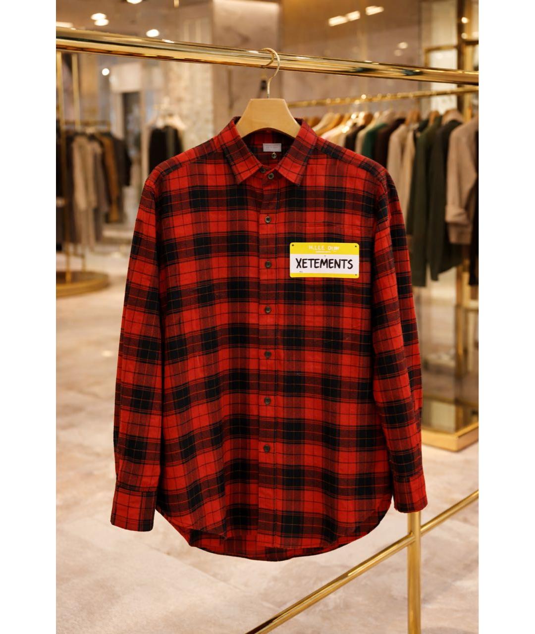 VETEMENTS Красная рубашка, фото 9