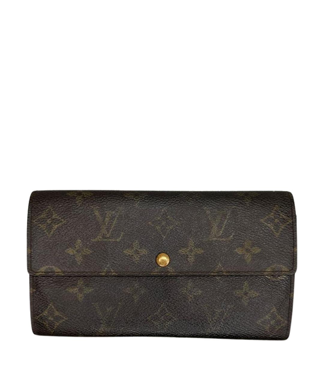 LOUIS VUITTON Коричневый кошелек, фото 1