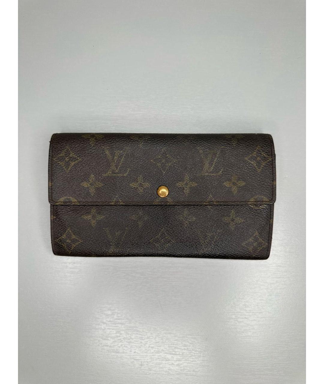 LOUIS VUITTON Коричневый кошелек, фото 7