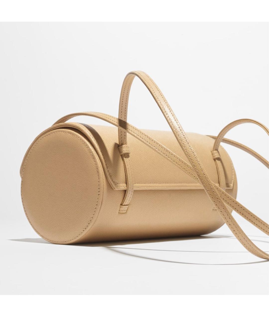 CHANEL Бежевая кожаная сумка через плечо, фото 3