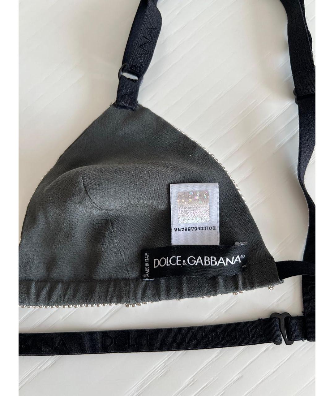 DOLCE&GABBANA Серебряная майка, фото 4