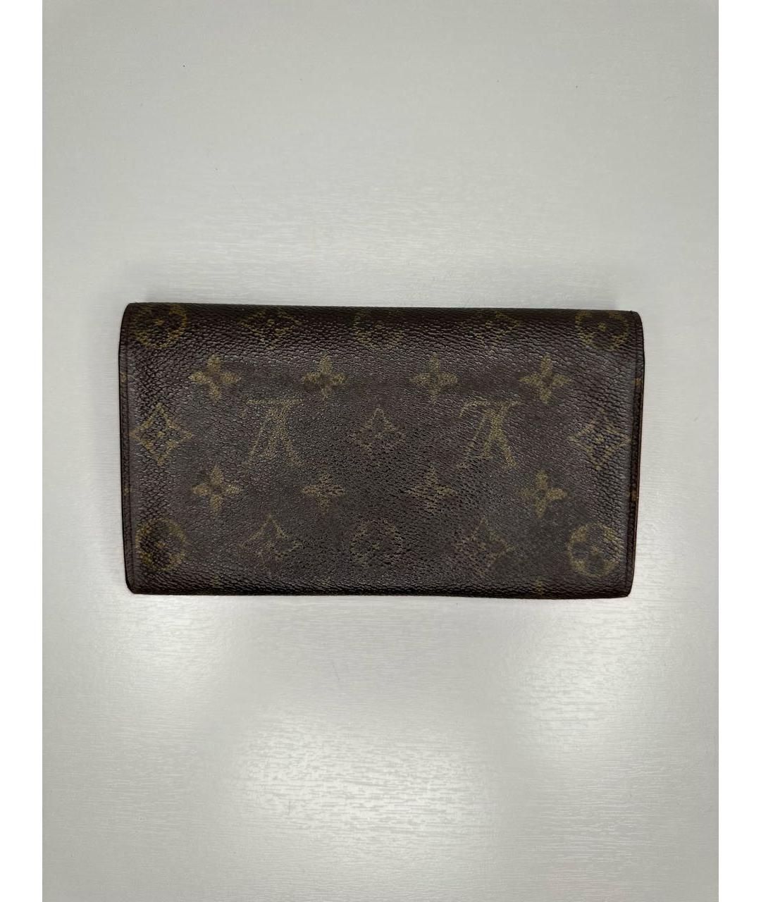 LOUIS VUITTON Коричневый кошелек, фото 2