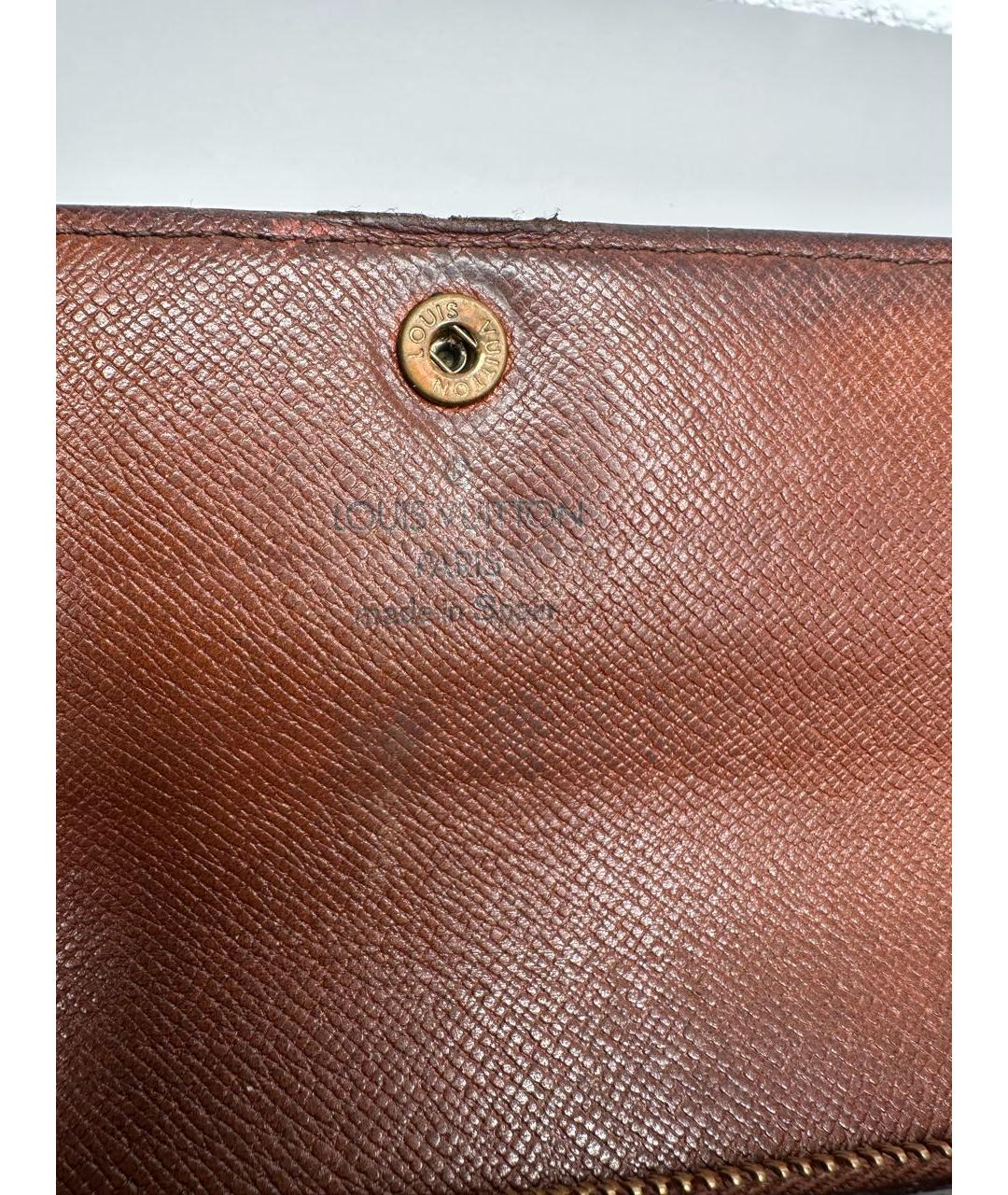 LOUIS VUITTON Коричневый кошелек, фото 5