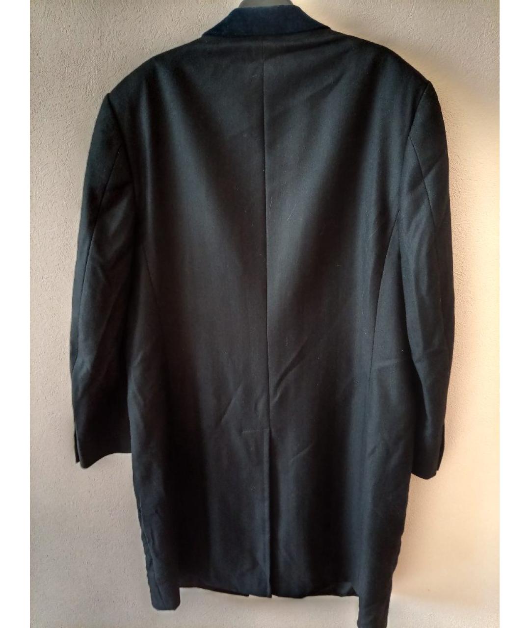 CANALI Черное хлопковое пальто, фото 2