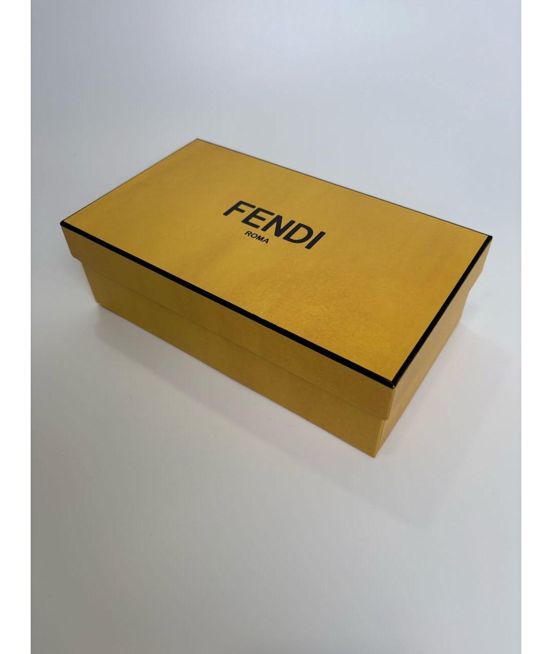 FENDI Антрацитовые металлические солнцезащитные очки, фото 4