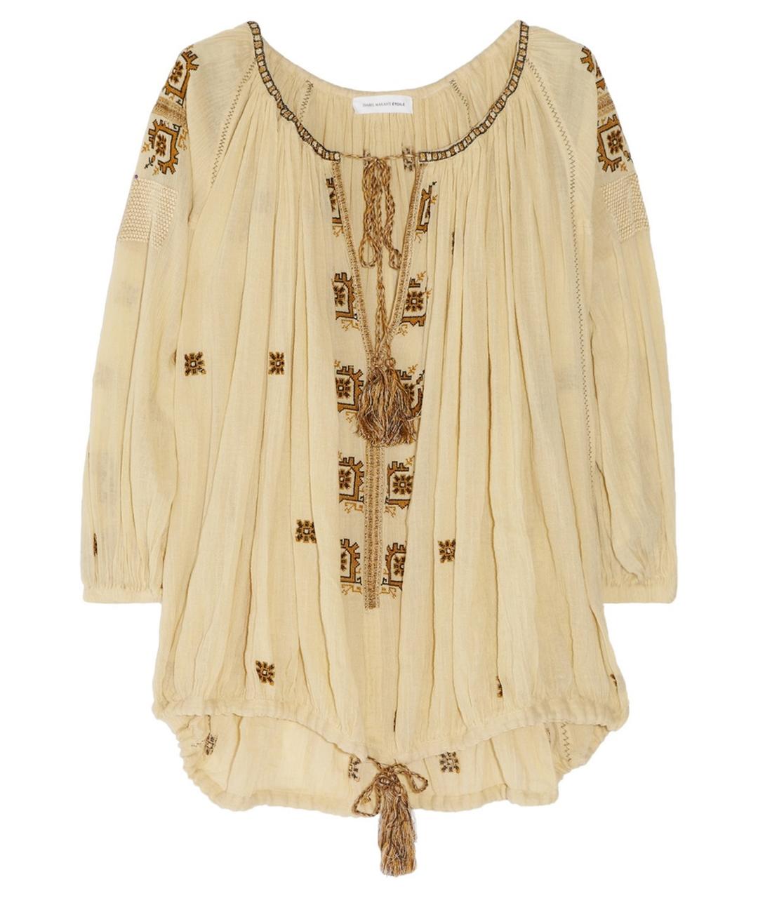 ISABEL MARANT ETOILE Бежевая хлопковая блузы, фото 1