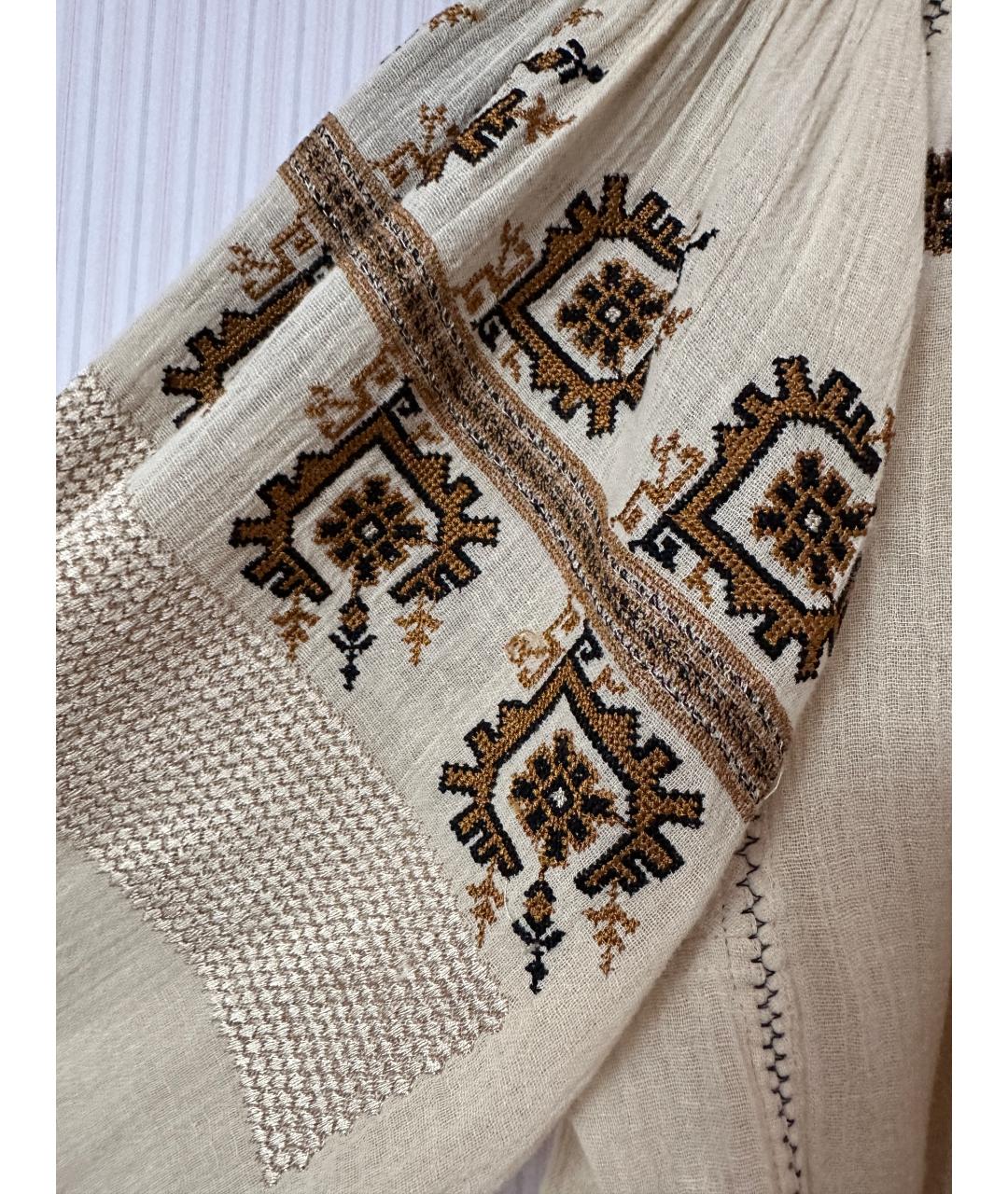 ISABEL MARANT ETOILE Бежевая хлопковая блузы, фото 5