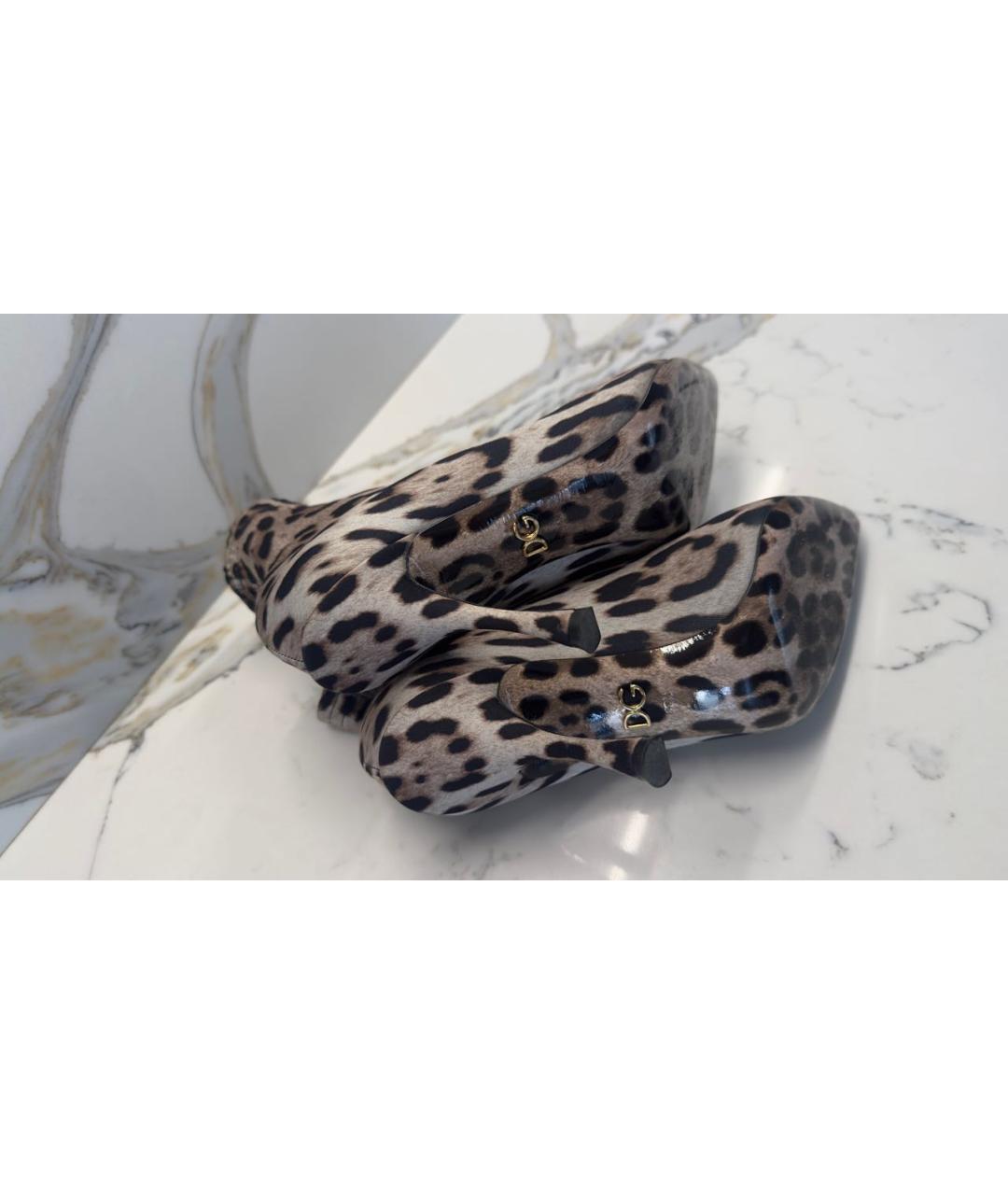 DOLCE&GABBANA Мульти текстильные ботильоны, фото 5