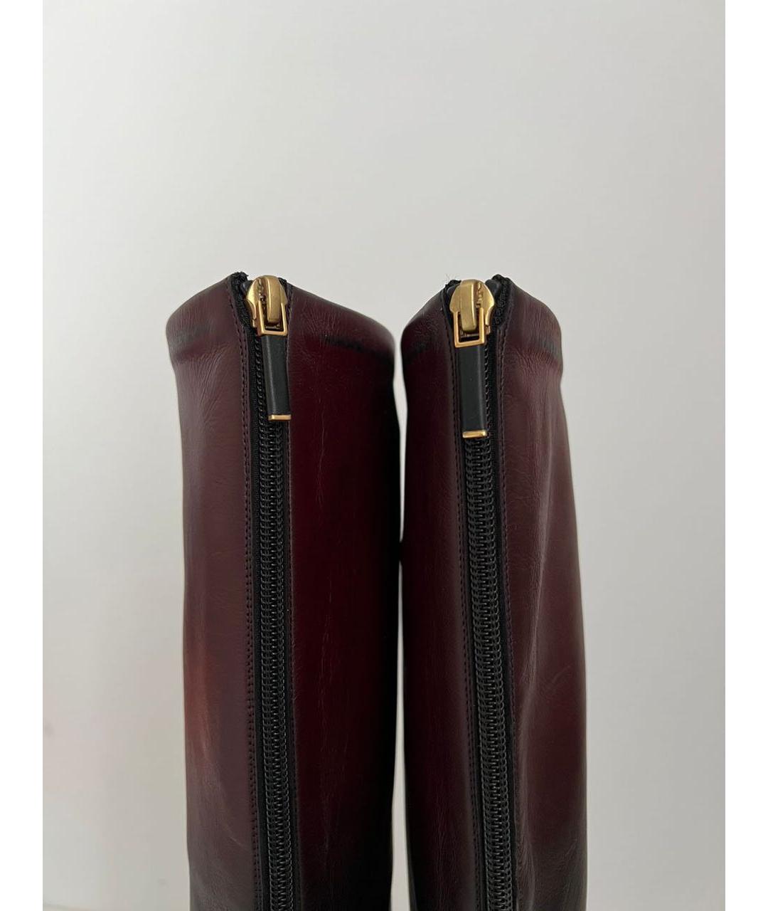 CHRISTIAN DIOR Черные кожаные сапоги, фото 5