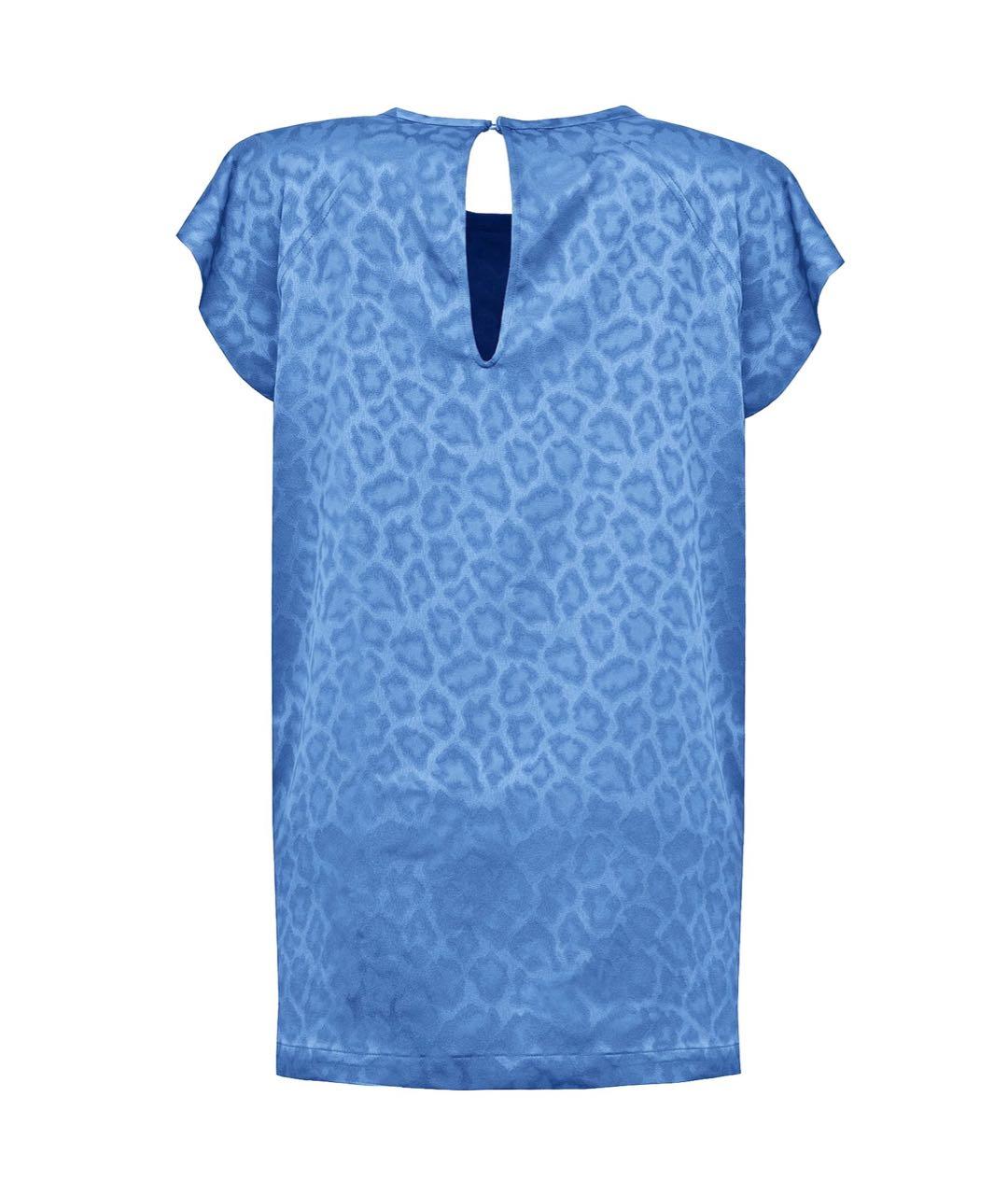 NUDE Синяя ацетатная блузы, фото 2