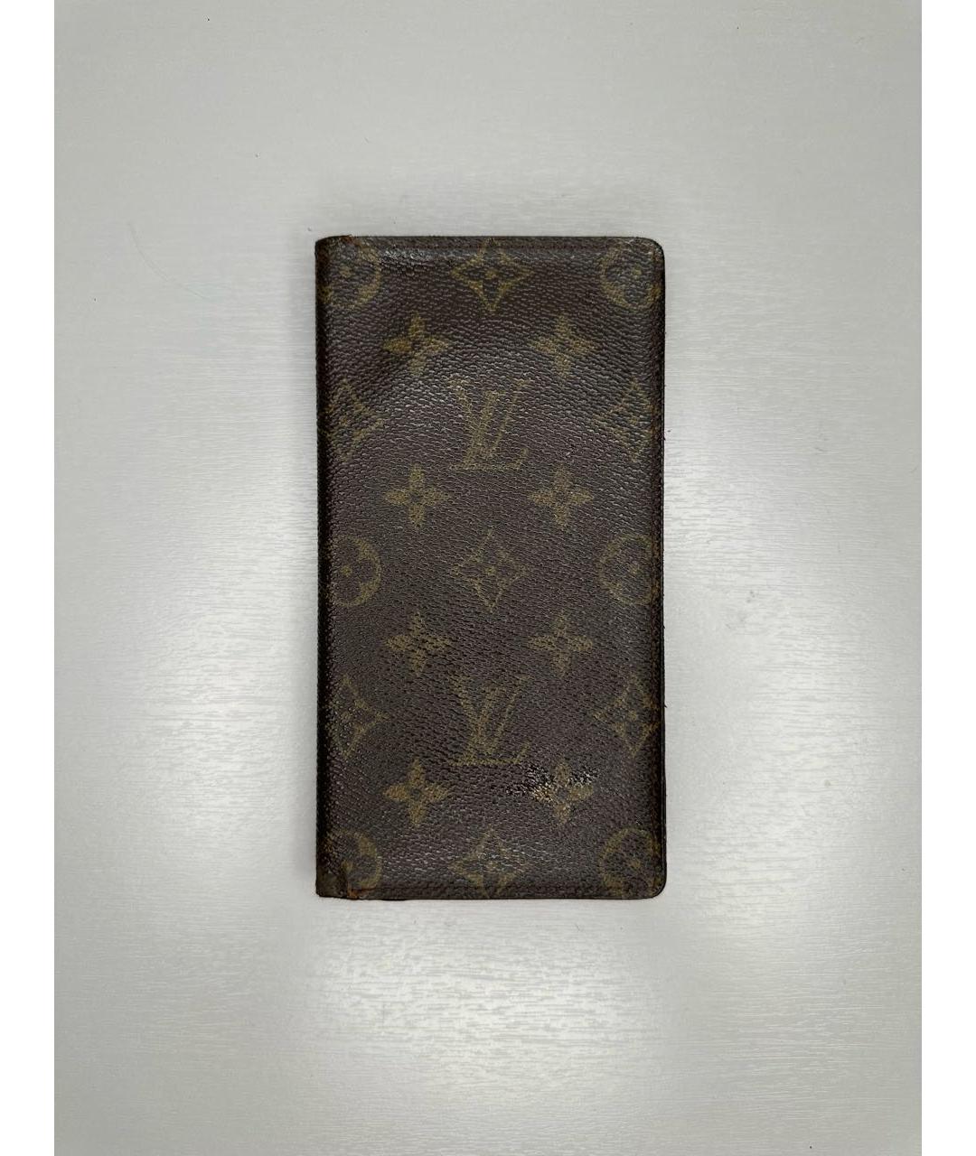 LOUIS VUITTON Коричневый кошелек, фото 6