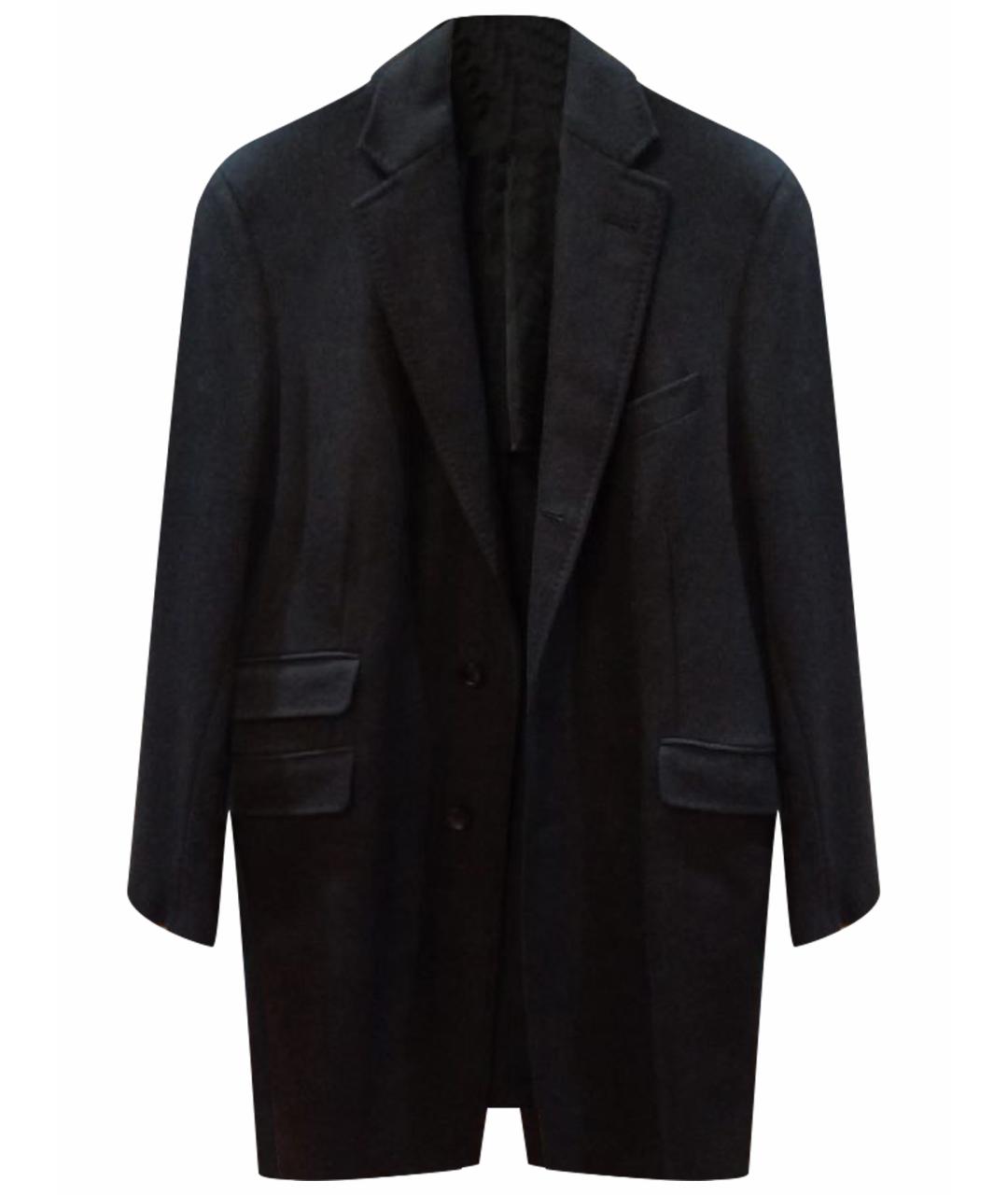PAL ZILERI Черное шерстяное пальто, фото 1