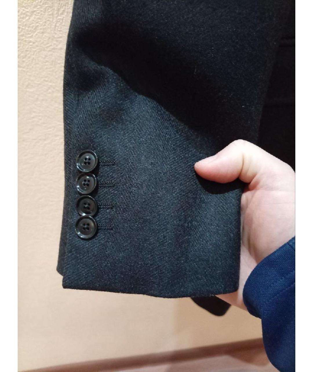 PAL ZILERI Черное шерстяное пальто, фото 4