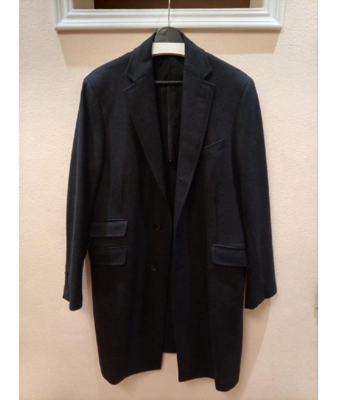 PAL ZILERI Черное шерстяное пальто, фото 5