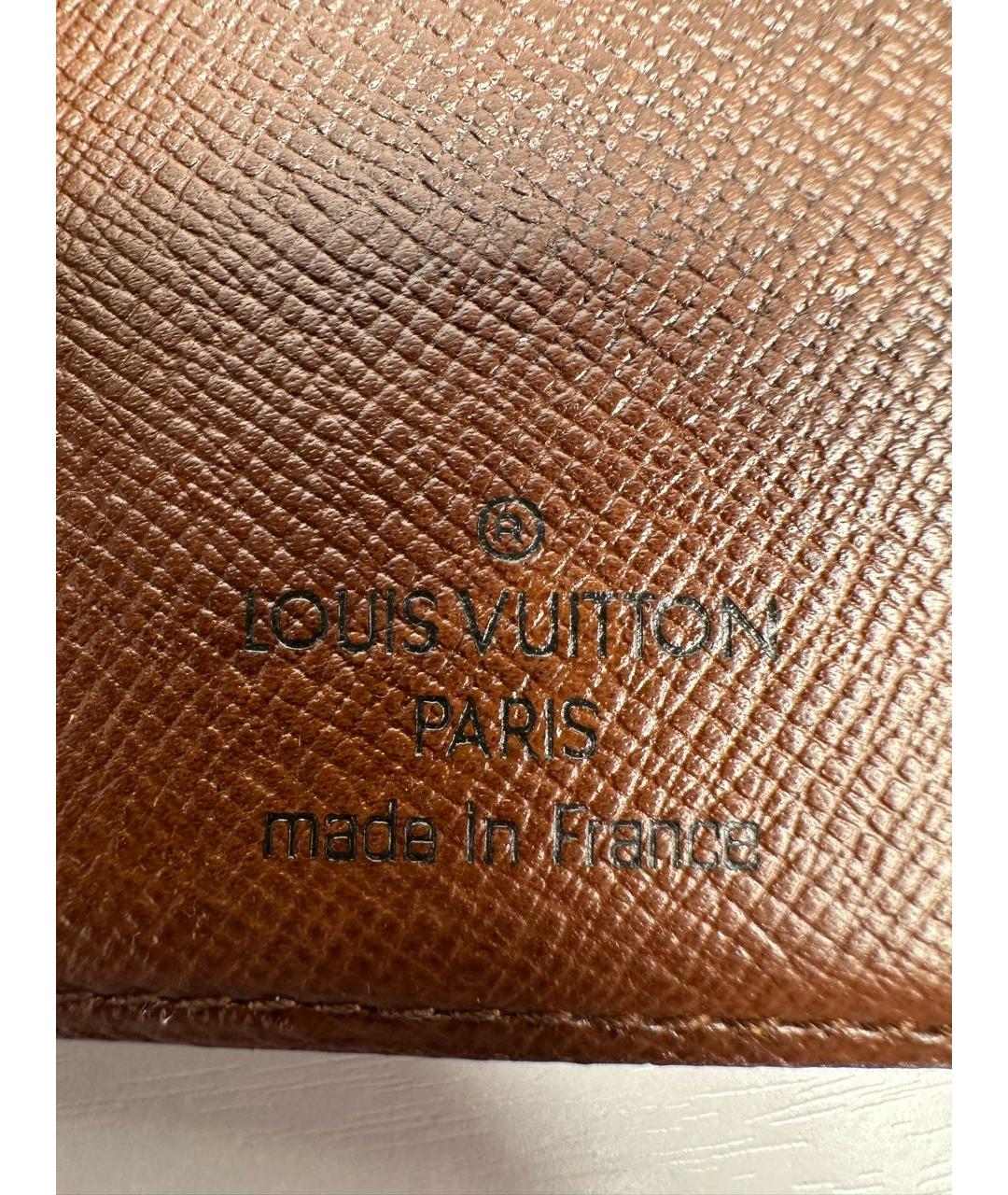 LOUIS VUITTON Коричневый кошелек, фото 5