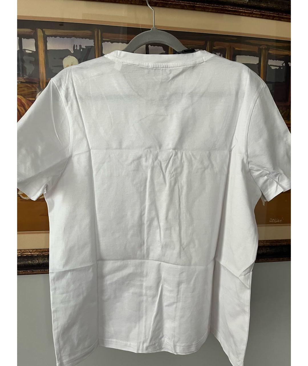 BALMAIN Белая хлопковая футболка, фото 2