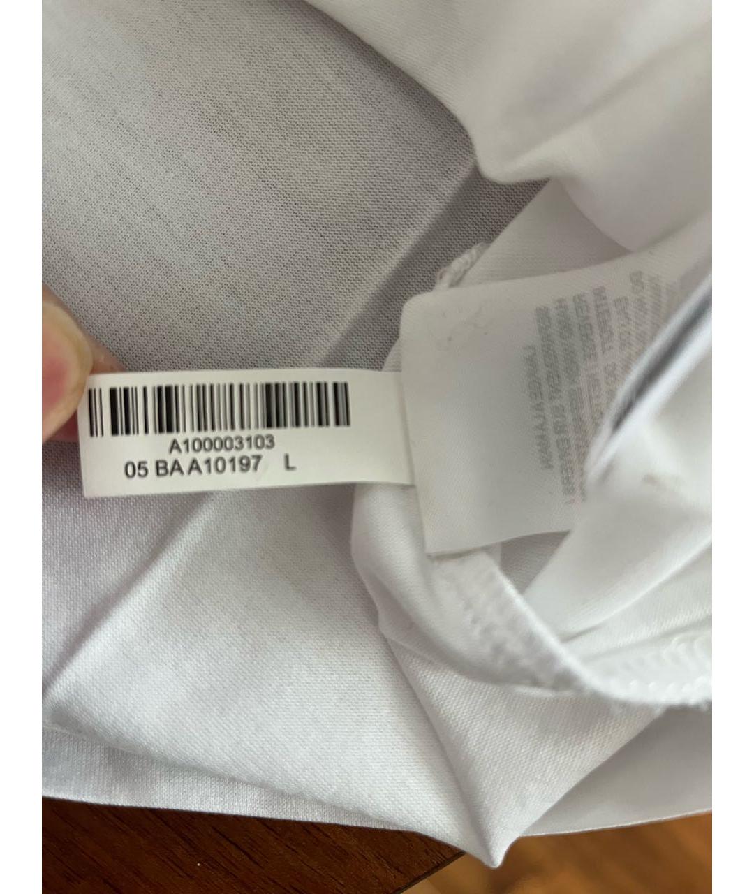 BALMAIN Белая хлопковая футболка, фото 7