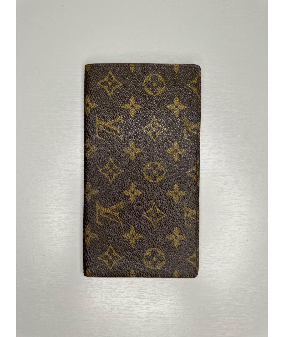 LOUIS VUITTON Коричневый кошелек, фото 6
