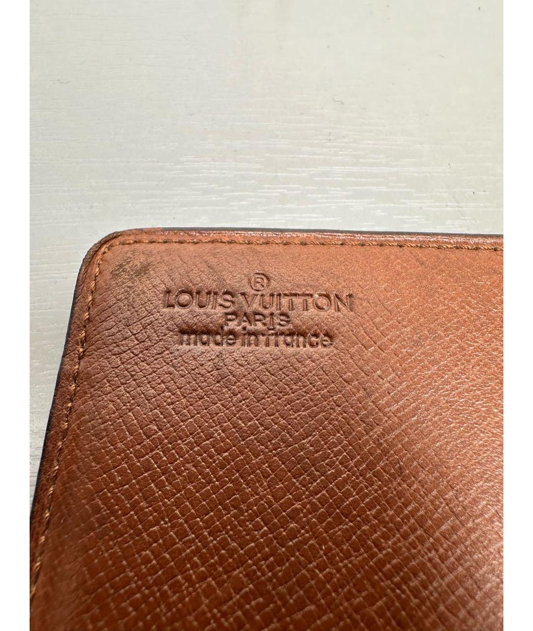 LOUIS VUITTON Коричневый кошелек, фото 5