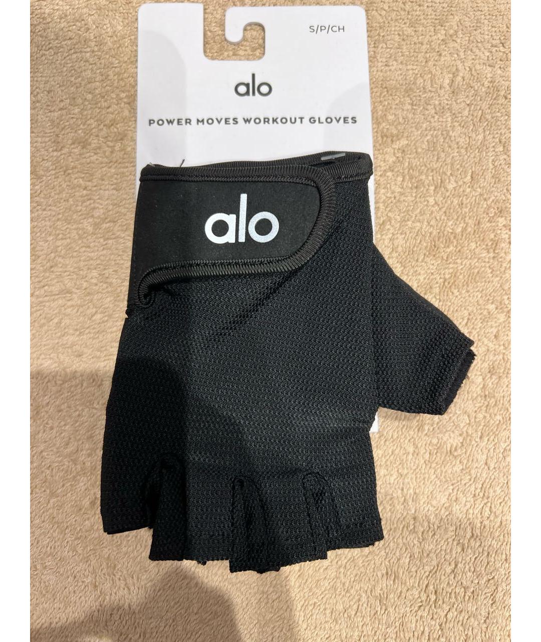 ALO YOGA Черные митенки, фото 4
