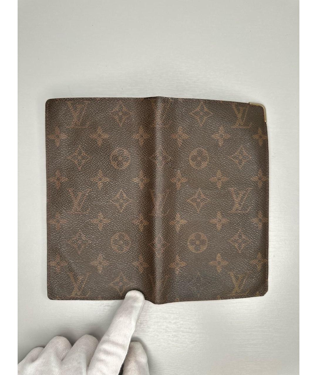 LOUIS VUITTON Коричневый кошелек, фото 3