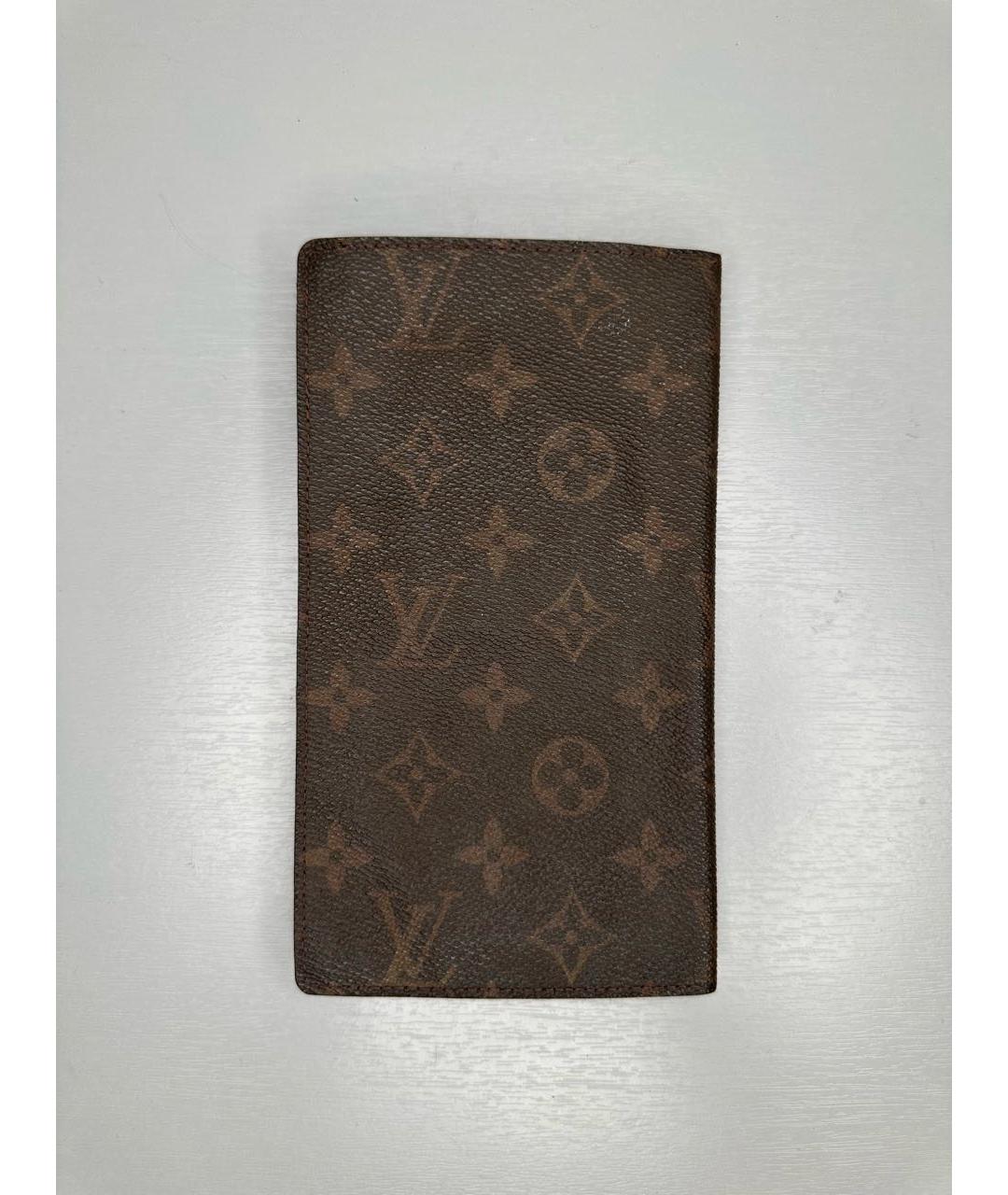LOUIS VUITTON Коричневый кошелек, фото 2