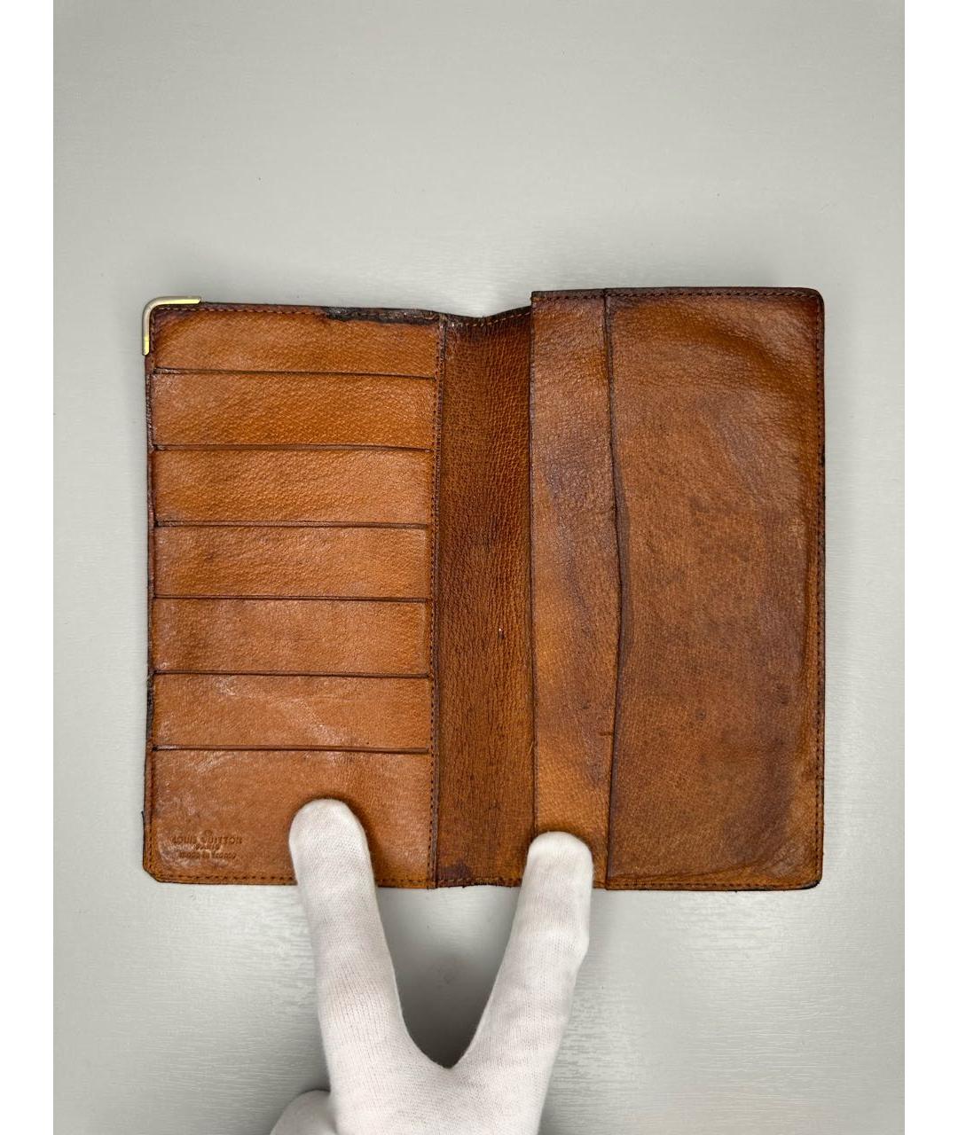 LOUIS VUITTON Коричневый кошелек, фото 4