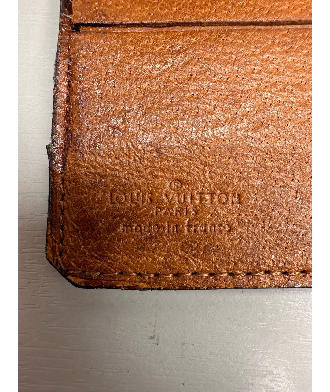 LOUIS VUITTON Коричневый кошелек, фото 5