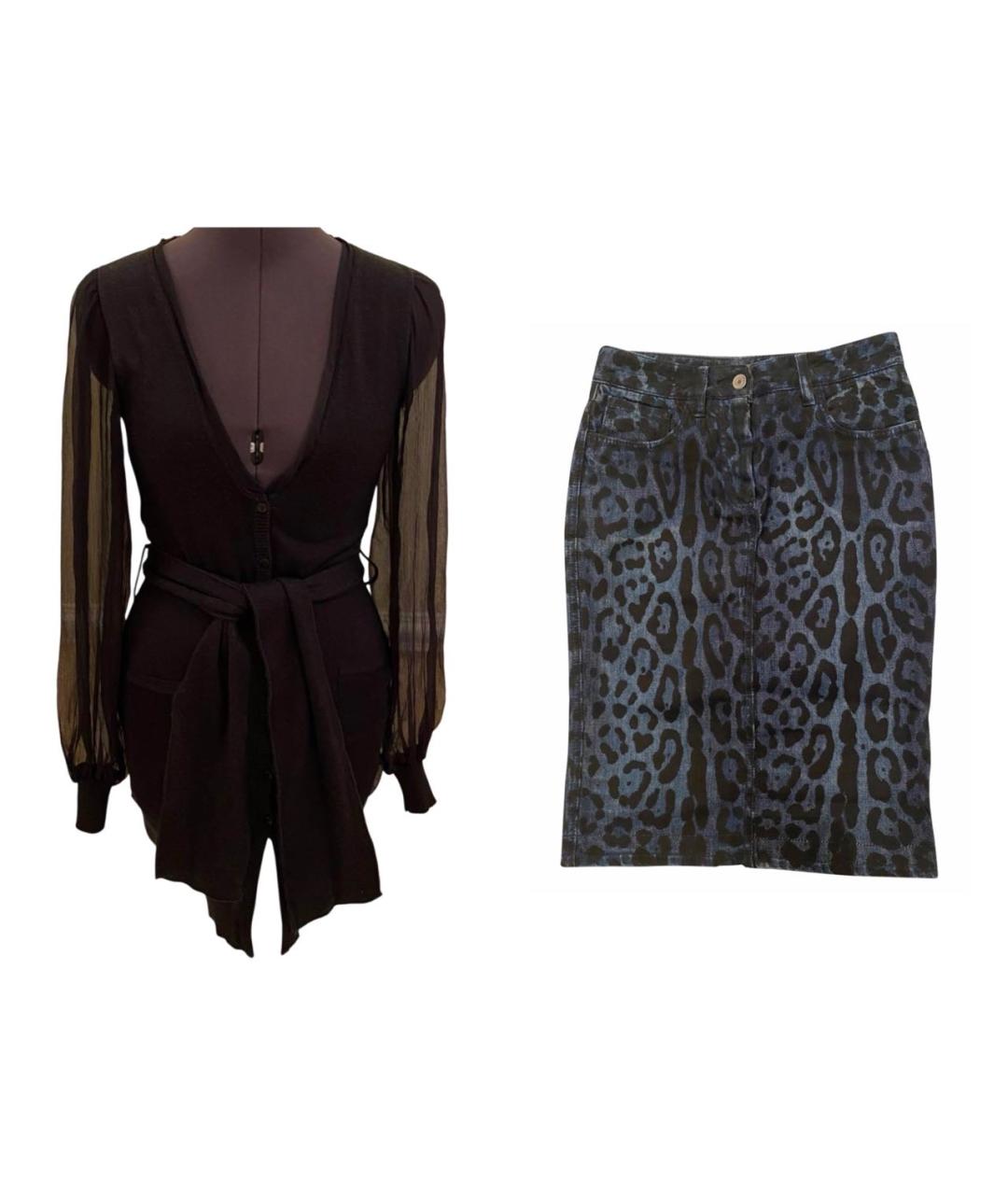 DOLCE&GABBANA Черный костюм с юбками, фото 9