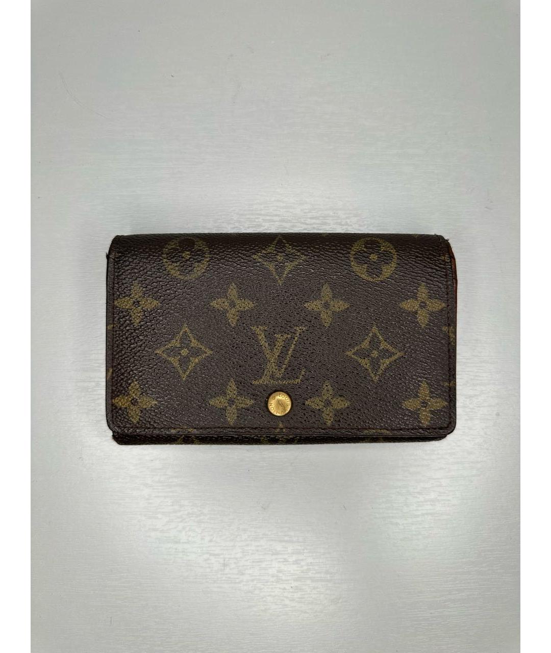 LOUIS VUITTON Коричневый кошелек, фото 2