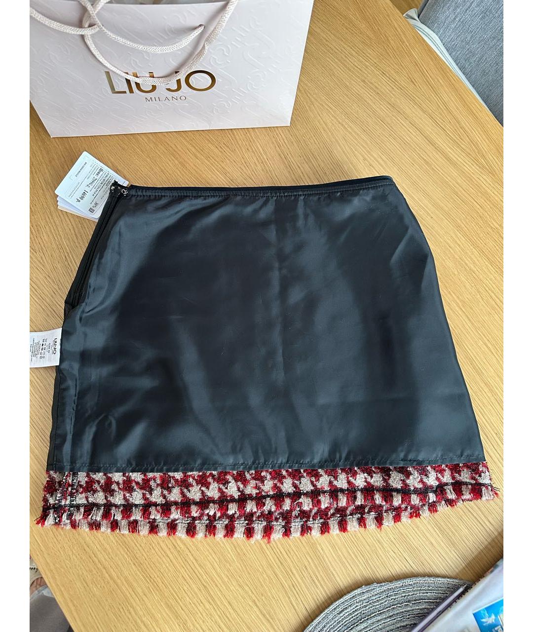 LIU JO Мульти полиэстеровая юбка мини, фото 2