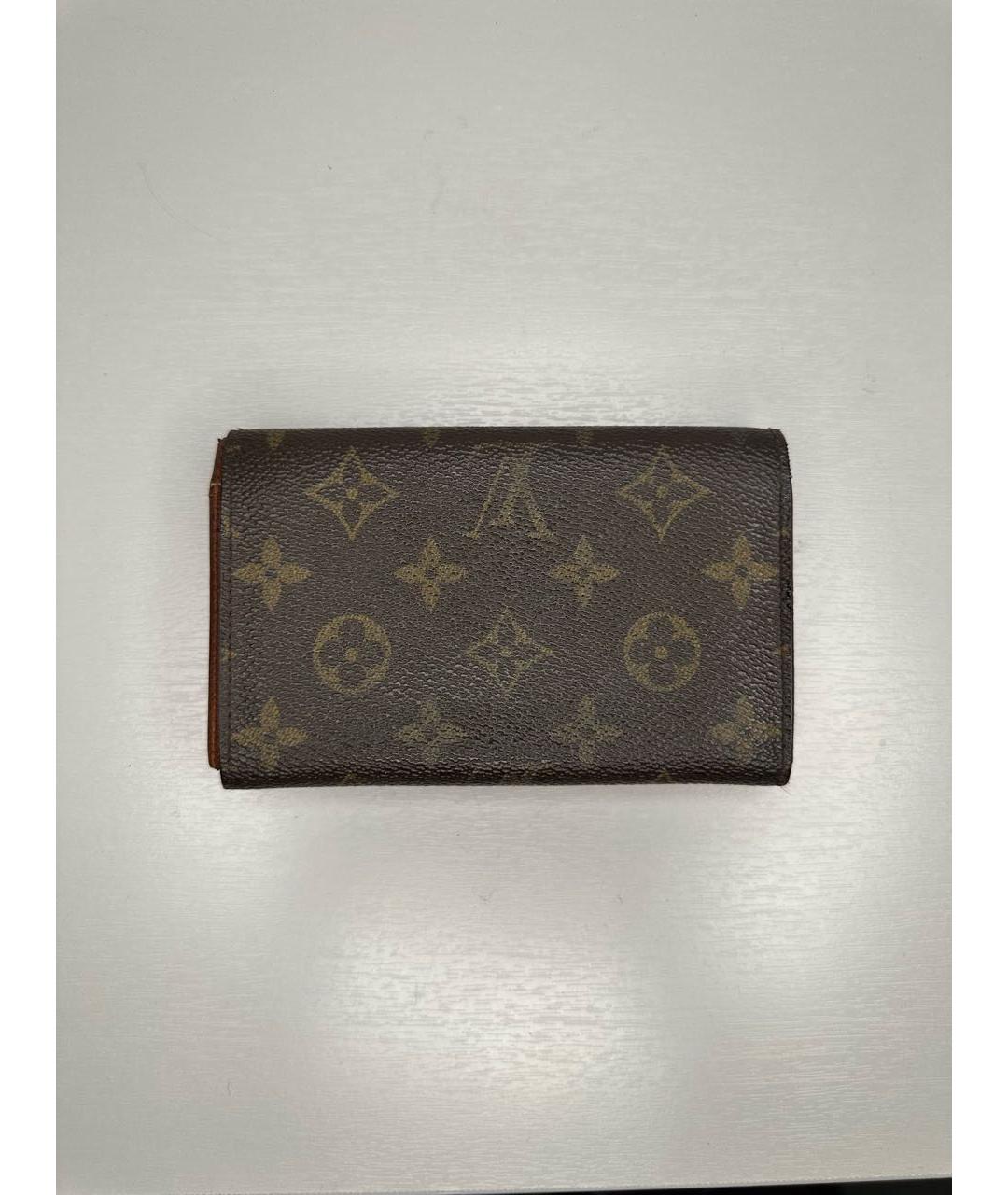 LOUIS VUITTON Коричневый кошелек, фото 4
