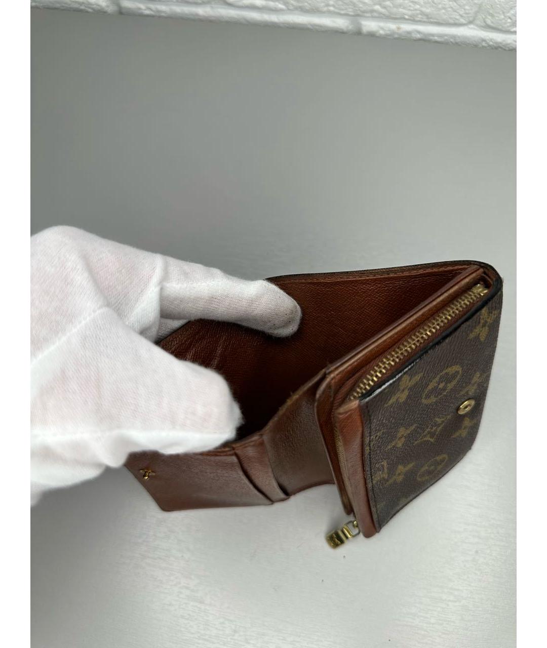 LOUIS VUITTON Коричневый кошелек, фото 6