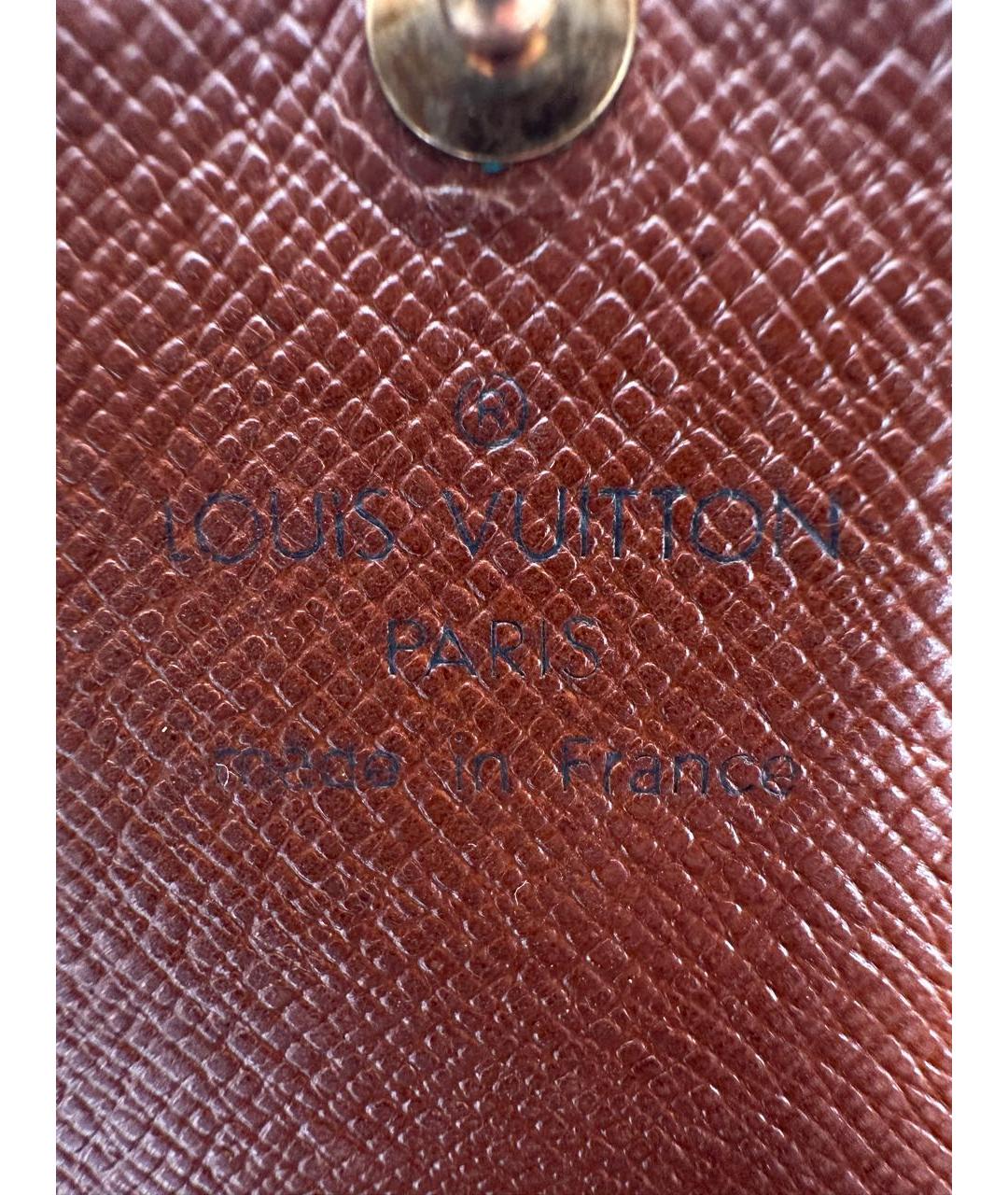 LOUIS VUITTON Коричневый кошелек, фото 8
