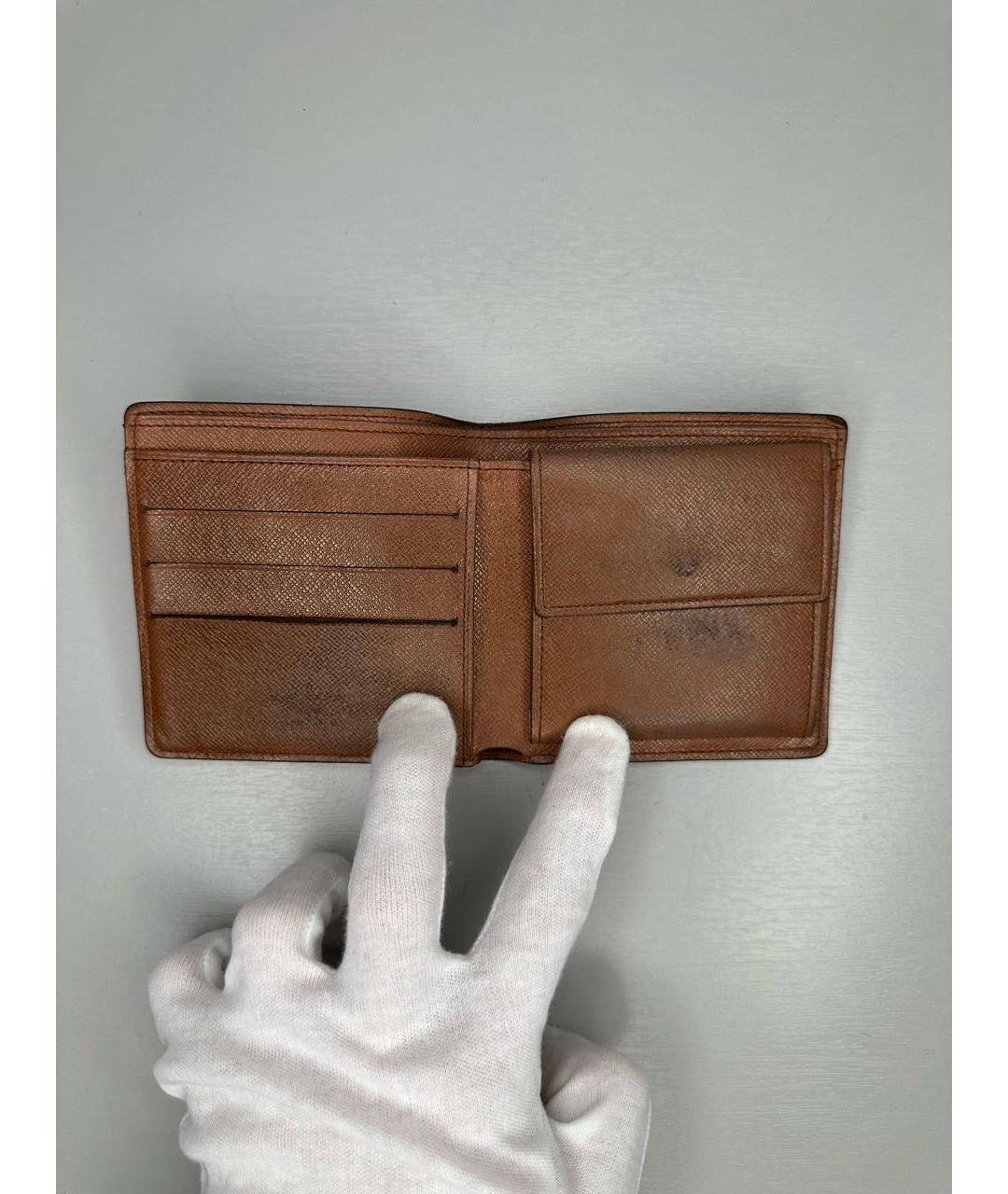 LOUIS VUITTON Коричневый кошелек, фото 6