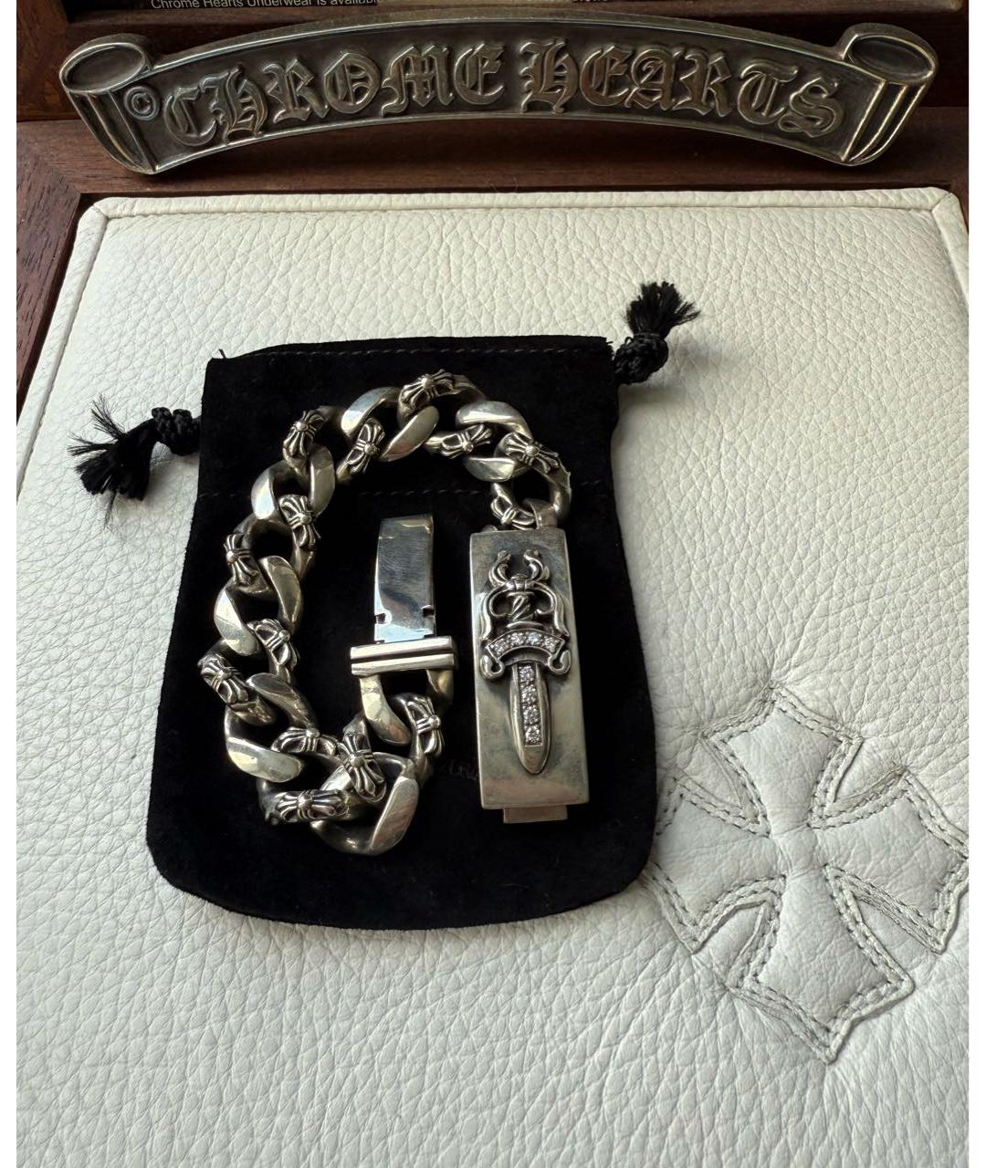 CHROME HEARTS Серебрянный серебряный браслет, фото 8