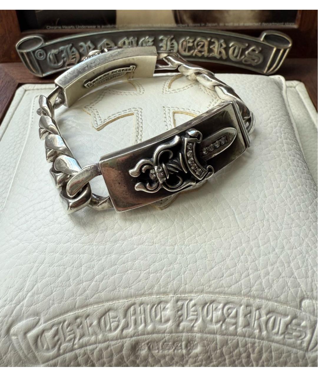 CHROME HEARTS Серебрянный серебряный браслет, фото 2