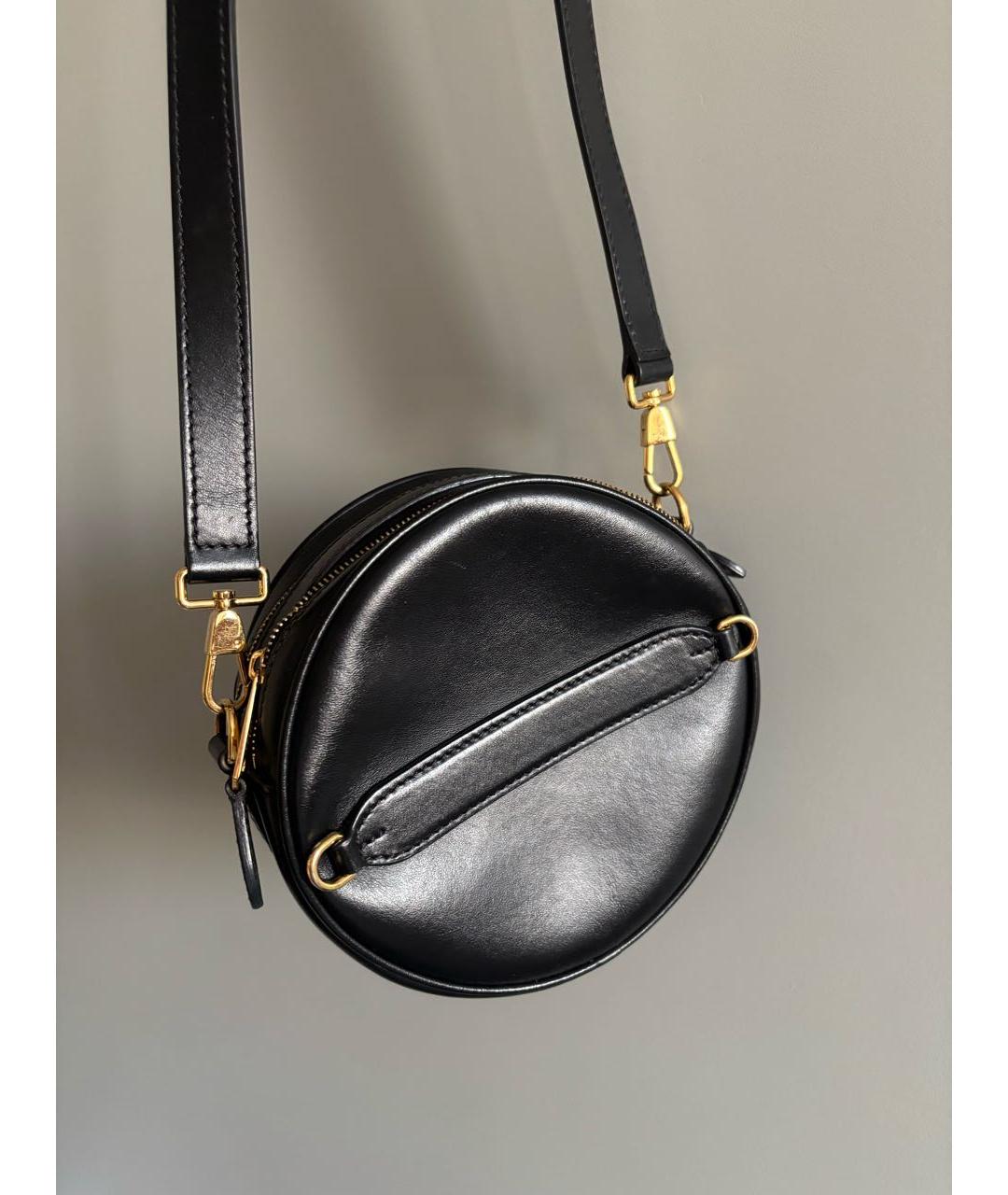 BURBERRY Черная кожаная сумка через плечо, фото 3