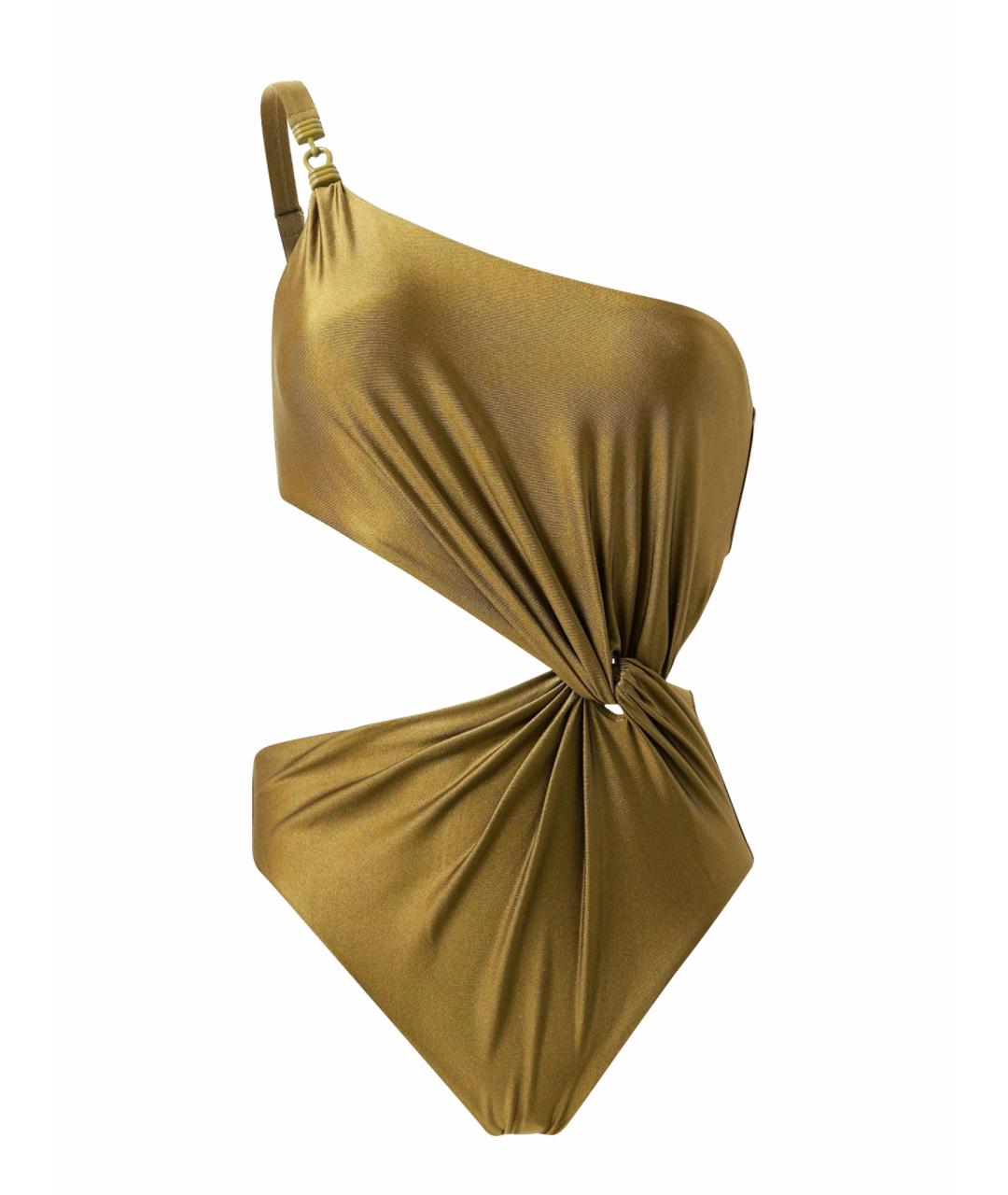 ZIMMERMANN Хаки полиэстеровый купальник, фото 1