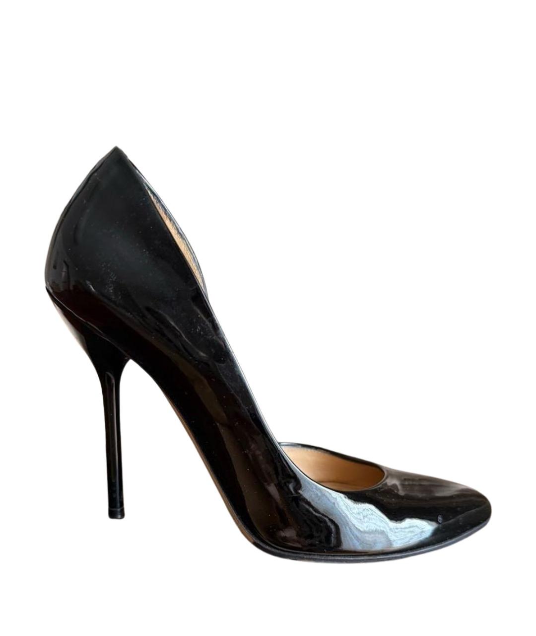 GUCCI Черные туфли из лакированной кожи, фото 1