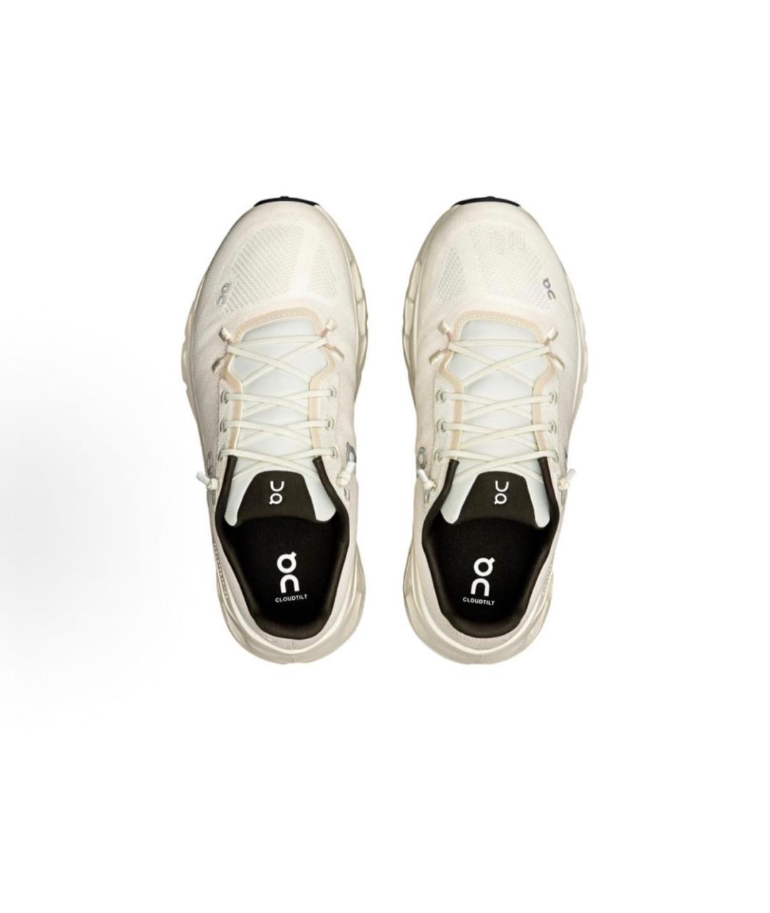 ON Бежевые текстильные низкие кроссовки / кеды, фото 4