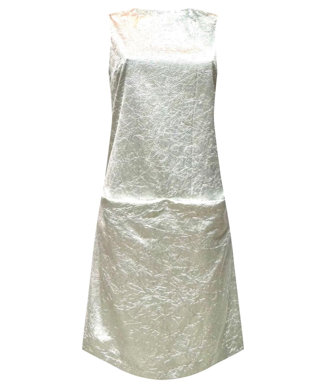 MICHAEL KORS Серебряное ацетатное коктейльное платье, фото 1