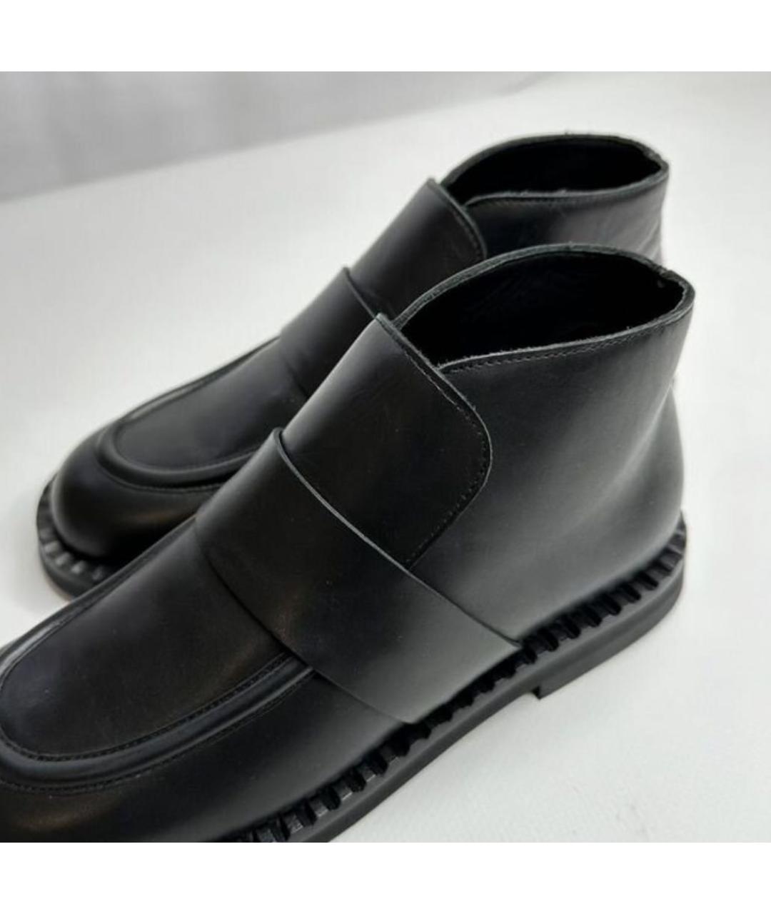 LIVIANA CONTI Черные кожаные лоферы, фото 4