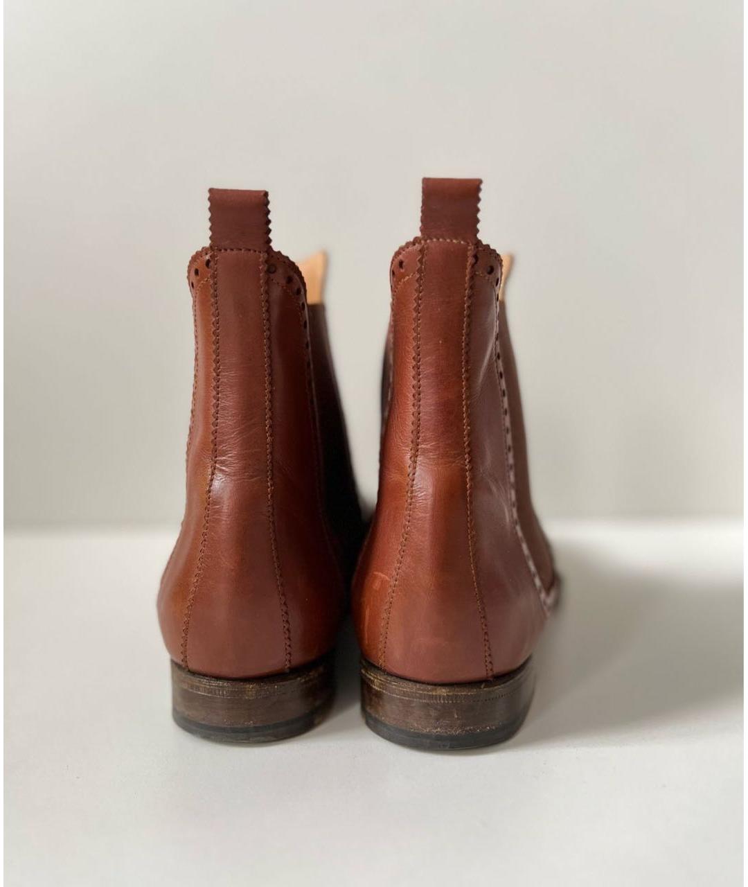 HERMES Коричневые ботинки, фото 5