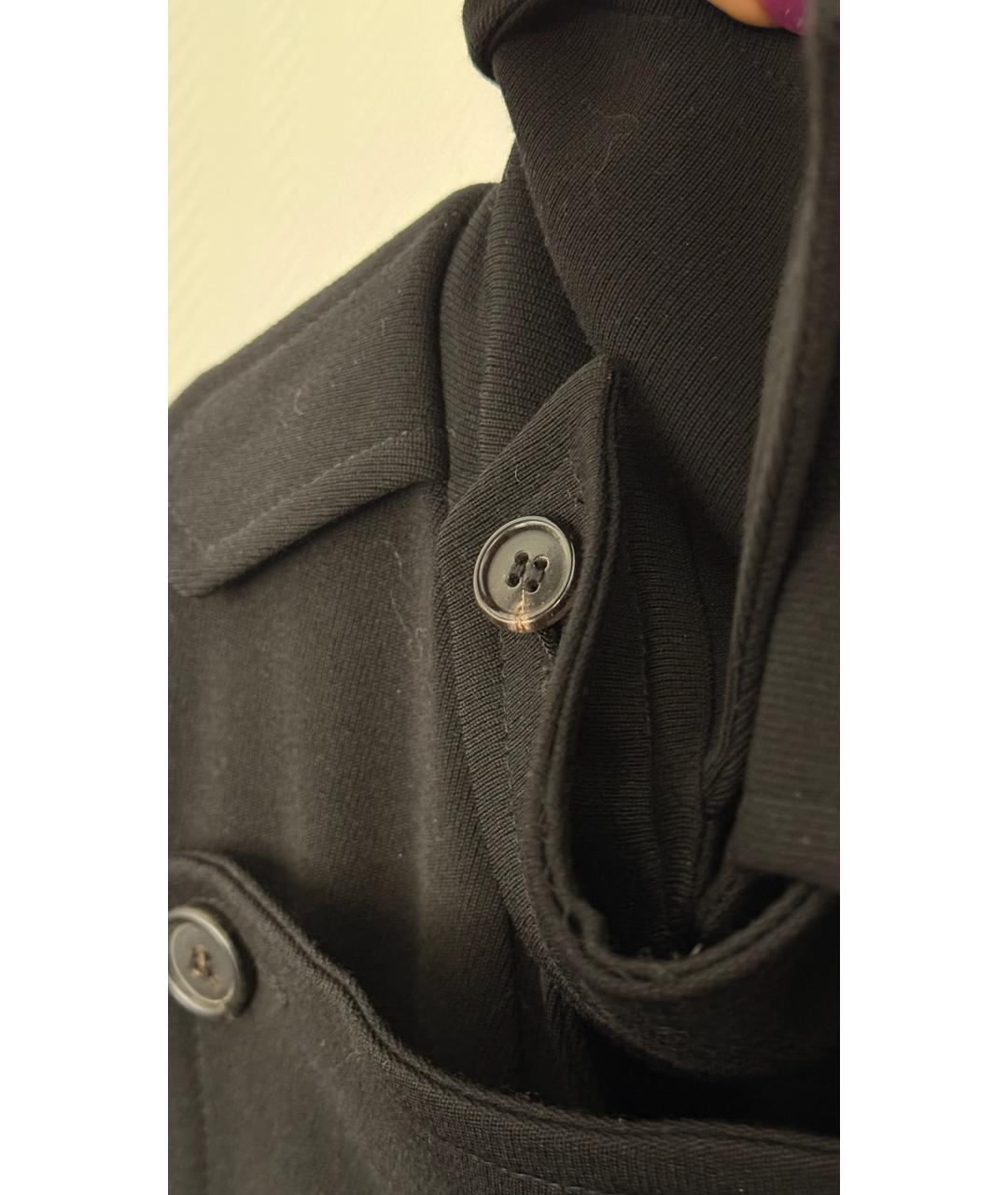 ANN DEMEULEMEESTER Черное пальто, фото 5