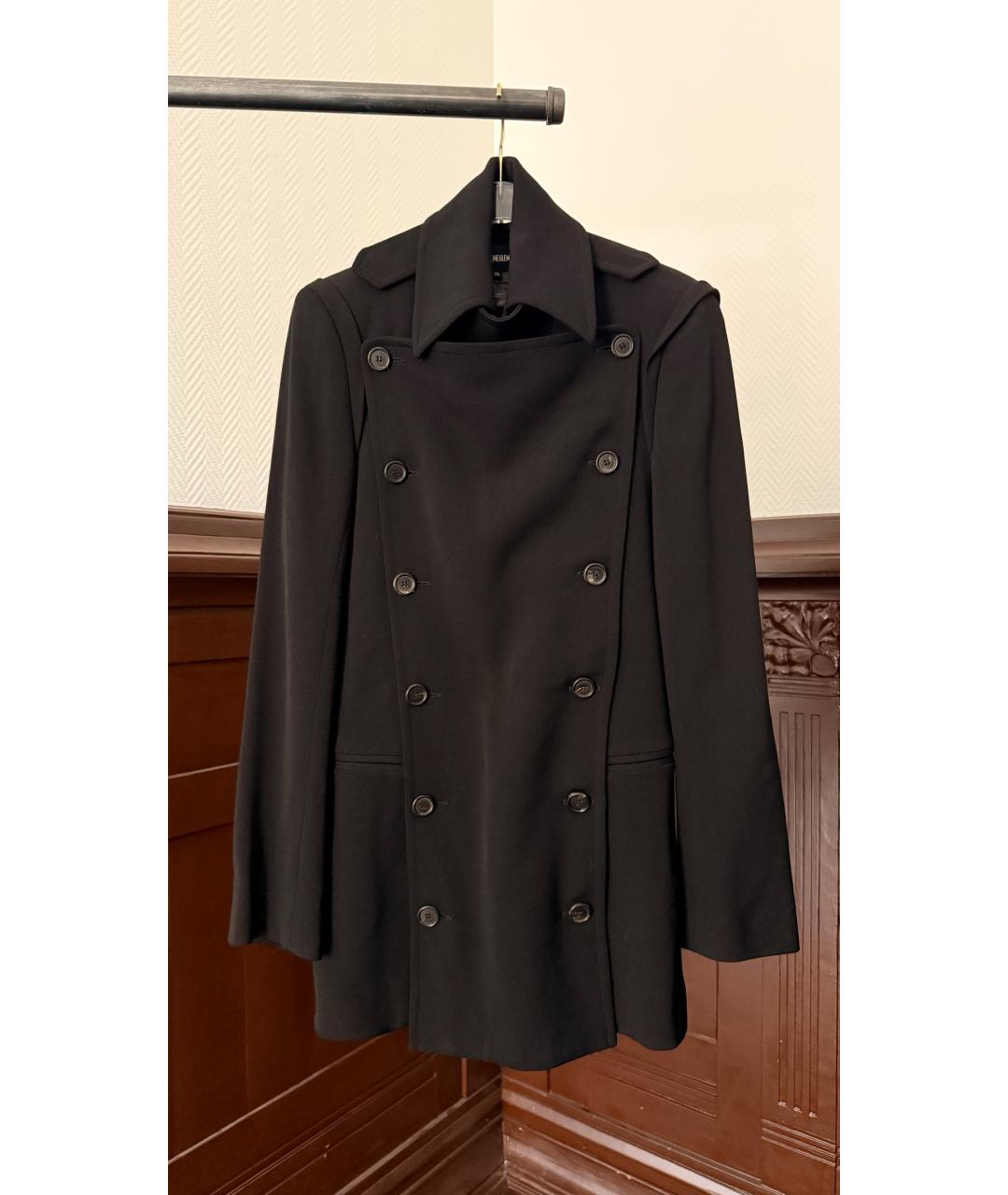 ANN DEMEULEMEESTER Черное пальто, фото 6