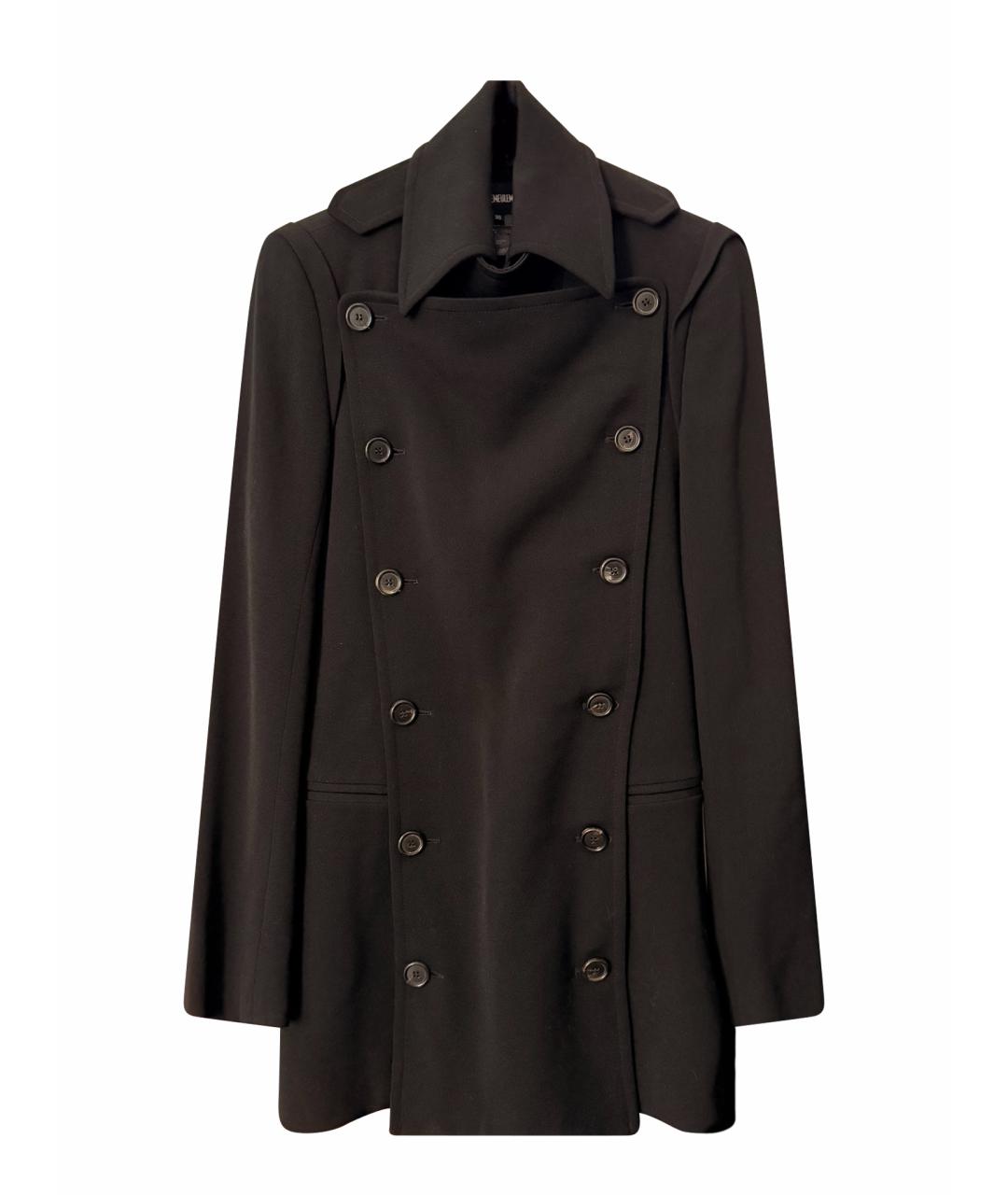 ANN DEMEULEMEESTER Черное пальто, фото 1