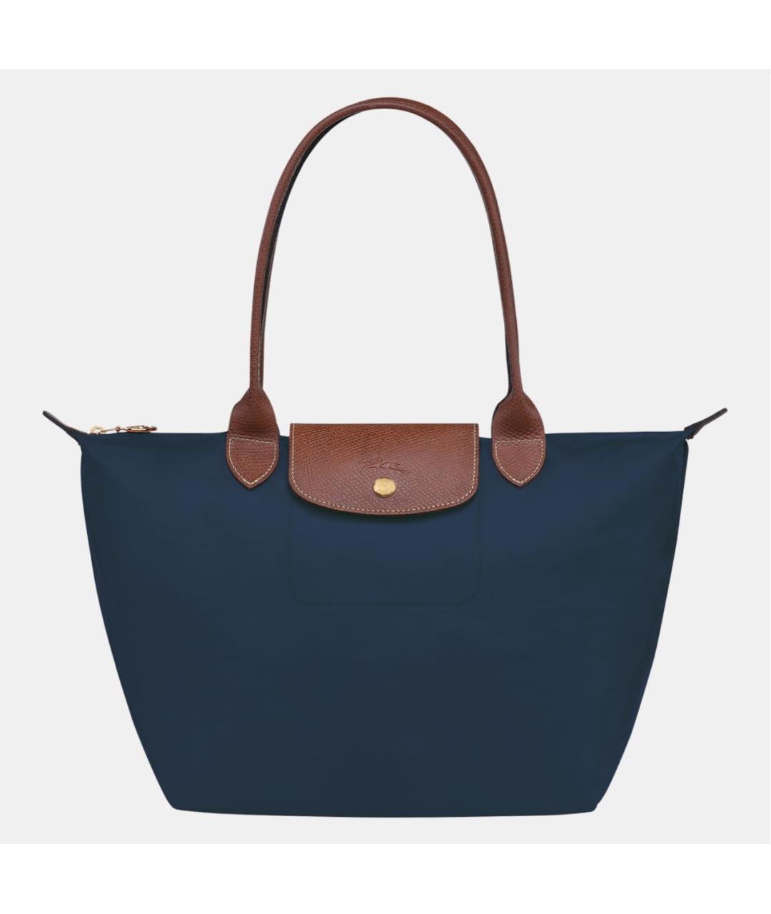 LONGCHAMP Темно-синяя тканевая сумка тоут, фото 9